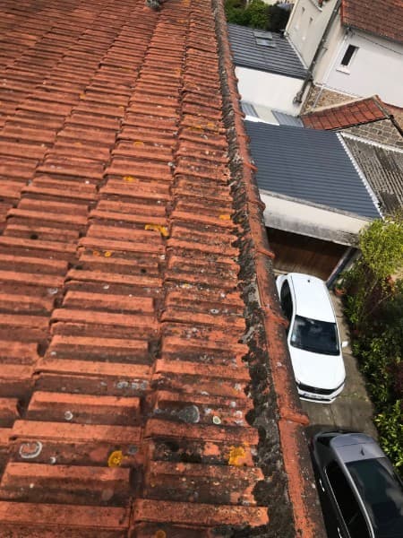 Nettoyage de toiture - Avant