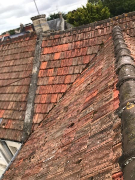 Nettoyage de toiture - Avant