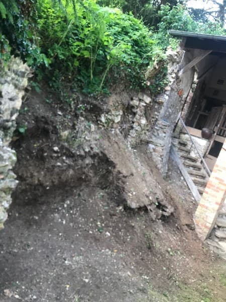 Mur de soutènement - Avant