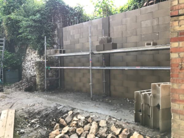 Mur de soutènement - En cours