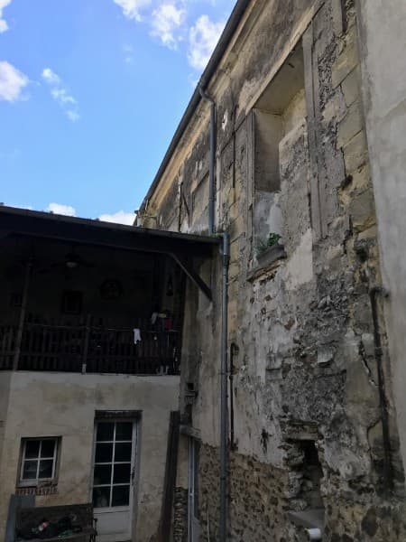 Ravalement crépi projeté - Avant