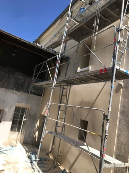 Ravalement crépi projeté - En cours